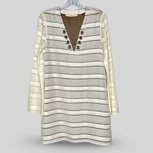 Ramy Brook Shadow Stripe Toggle Dress